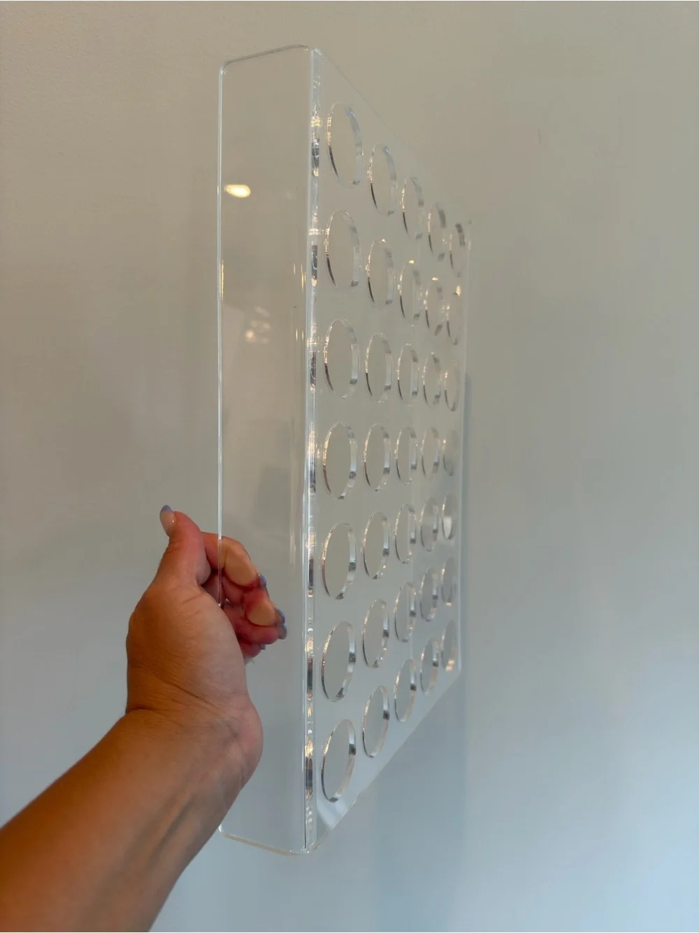 New Clear Acrylic Multi-Slot Organizer Tray - Clear